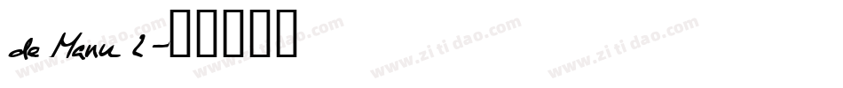de Manu 2字体转换